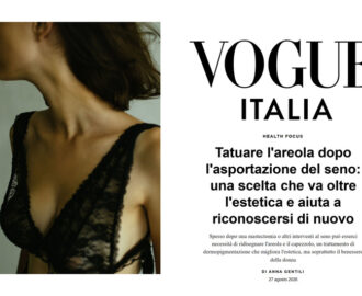 Tatuaggio areola-capezzolo Sonia Di Meo Vogue italia